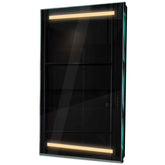 Specchio LED Verticale | Controllo tramite interruttore a muro | Luce bianca calda - Reyze Serie Salono Modello 4